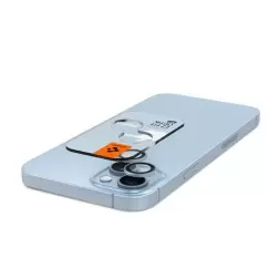 Spigen Stiklo tR EZ Fit Optik Pro 2 Paketas, mėlynas - iPhone 15/15 Plus/14/14 Plus