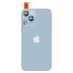 Spigen Stiklo tR EZ Fit Optik Pro 2 Paketas, mėlynas - iPhone 15/15 Plus/14/14 Plus