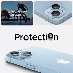 Spigen Stiklo tR EZ Fit Optik Pro 2 Paketas, mėlynas - iPhone 15/15 Plus/14/14 Plus
