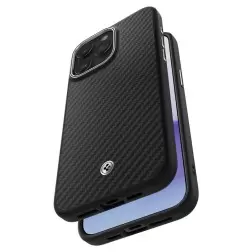Spigen Enzo Aramid, matinis juodas - iPhone 15 Pro