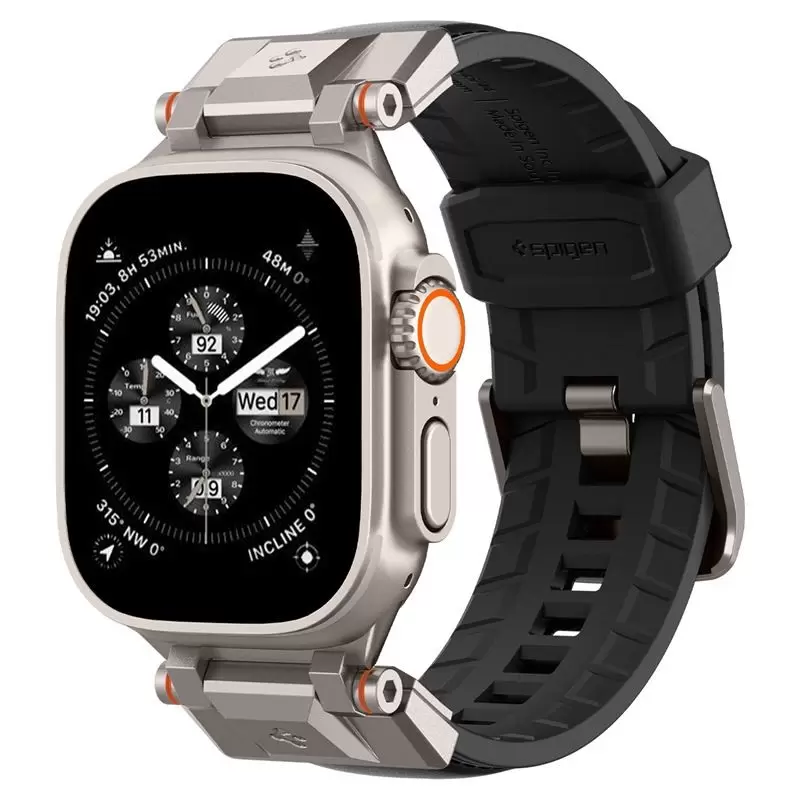 Spigen DuraPro Armor PU, black - Apple Watch 49mm/46mm/45mm/44mm/42mm