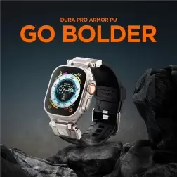 Spigen DuraPro Armor, juoda - AW Ultra 2/1 49mm / 9/8/7 45mm / SE/6/5/4 44mm / 3/2/1 42mm