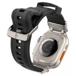Spigen DuraPro Armor, juoda - AW Ultra 2/1 49mm / 9/8/7 45mm / SE/6/5/4 44mm / 3/2/1 42mm