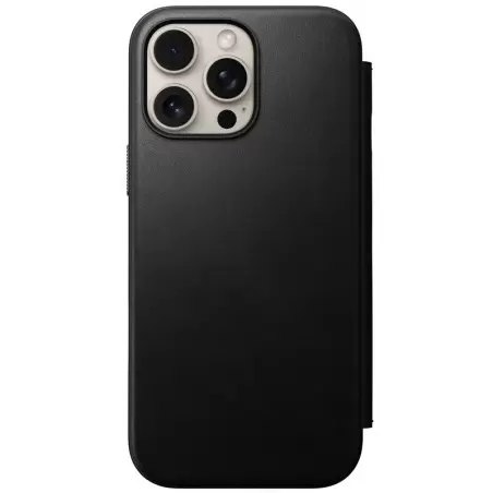 Nomad Leather Folio, black - iPhone 16 Pro Max