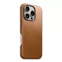 Nomad odinis dėklas iPhone – aukščiausios kokybės rudas dėklas