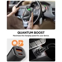 Spigen Essential 48W Car Charger EV482, black