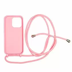Mobile Origin Lanyard Case, pink - iPhone 15 Pro