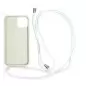 Mobile Origin Lanyard Case, light grey - iPhone 14