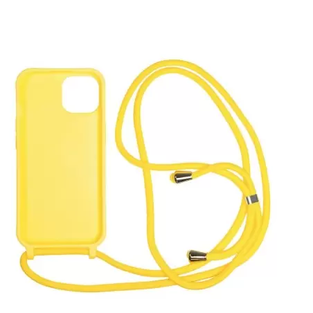 Mobile Origin Lanyard Case, yellow - iPhone 15