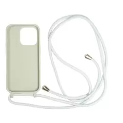 Mobile Origin Lanyard Case, light grey - iPhone 14 Pro