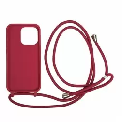 Mobile Origin Lanyard Case, cherry - iPhone 14 Pro