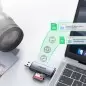 Kortelių skaitytuvas Ugreen CM185 50706 reader for SD / micro SD cards on USB-A 3.0 / USB-C 3.0 - pilkas Kortelių skaitytuvas Ugreen CM185 50706 reader for SD / micro SD cards on USB-A 3.0 / USB-C 3.0 - pilkas