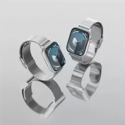 Spigen Stilinga Nuoroda. sidabro - Apple Watch 41mm/40mm/38mm