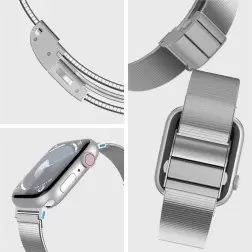 Spigen Stilinga Nuoroda. sidabro - Apple Watch 41mm/40mm/38mm