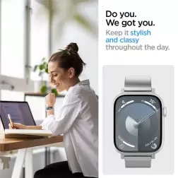 Spigen Stilinga Nuoroda. sidabro - Apple Watch 41mm/40mm/38mm