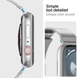Spigen Stilinga Nuoroda. sidabro - Apple Watch 41mm/40mm/38mm