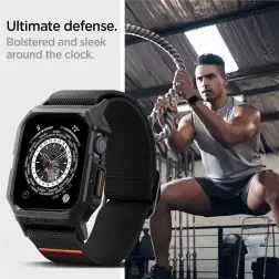 Spigen Lite Fit Pro, matte black - Apple Watch 45mm/44mm