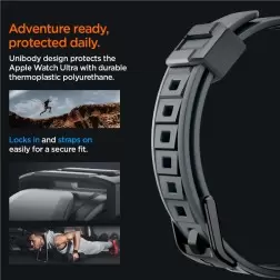 Spigen Rugged Armor Pro, tamsiai pilka - Apple Watch Ultra 2/1 49mm