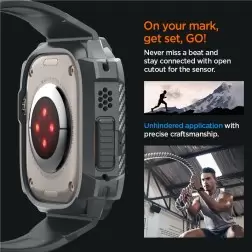 Spigen Rugged Armor Pro, tamsiai pilka - Apple Watch Ultra 2/1 49mm