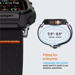 Spigen Lite Fit Pro, matinė juoda - Apple Watch Ultra 2/1 49mm
