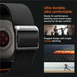 Spigen Lite Fit Pro, matinė juoda - Apple Watch Ultra 2/1 49mm