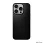 Nomad Magnetiškas Horween odinis galinis dangtis, juoda - iPhone 15 Pro