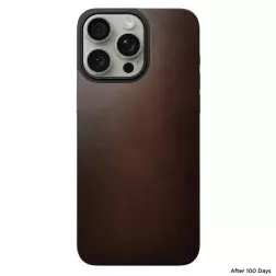 Nomad Magnetinis Horween odos galinė dalis, ruda - iPhone 15 Pro Max