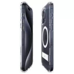 Spigen Caseology Capella MagSafe Stovas, skaidrus baltas - iPhone 15 Pro Max