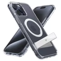 Spigen Caseology Capella MagSafe Stovas, skaidrus baltas - iPhone 15 Pro Max