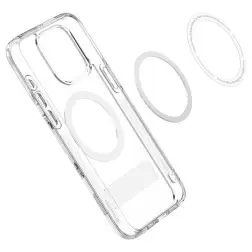 Spigen Caseology Capella MagSafe Stovas, skaidrus baltas - iPhone 15 Pro Max