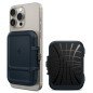 Spigen iPhone Lock Fit MagSafe Wallet, metal slate