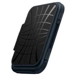 Spigen iPhone Lock Fit MagSafe Wallet, metal slate