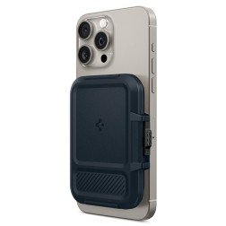 Spigen iPhone Lock Fit MagSafe Wallet, metal slate
