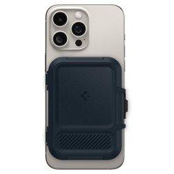Spigen iPhone Lock Fit MagSafe Wallet, metal slate