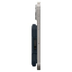 Spigen iPhone Lock Fit MagSafe Wallet, metal slate