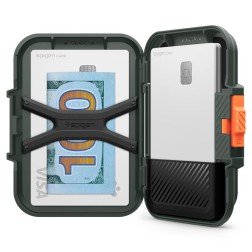 Spigen iPhone Lock Fit MagSafe Wallet, military green