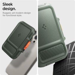 Spigen iPhone Lock Fit MagSafe Wallet, military green