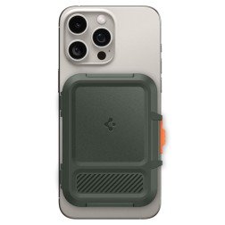 Spigen iPhone Lock Fit MagSafe Wallet, military green