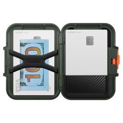 Spigen iPhone Lock Fit MagSafe Wallet, military green