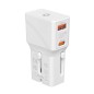 Mobile Origin Travel adapter 25W, EU/US/UK/AU, white Mobile Origin Travel adapter 25W, EU/US/UK/AU, white