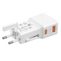 Mobile Origin Travel adapter 25W, EU/US/UK/AU, white Mobile Origin Travel adapter 25W, EU/US/UK/AU, white
