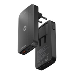 Mobile Origin 65W GaN III Slim Charger dual USB-C, Single USB-A black