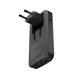 Mobile Origin 65W GaN III Slim Charger dual USB-C, Single USB-A black