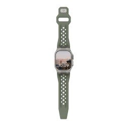UAG Monarch Strap, olive/titanium - Apple Watch 49mm/46mm/45mm/44mm/42mm