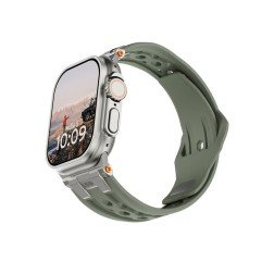UAG Monarch Strap, olive/titanium - Apple Watch 49mm/46mm/45mm/44mm/42mm