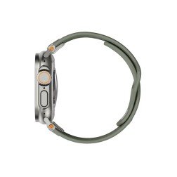 UAG Monarch Strap, olive/titanium - Apple Watch 49mm/46mm/45mm/44mm/42mm