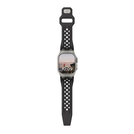 UAG Monarch Strap, black/titanium - Apple Watch 49mm/46mm/45mm/44mm/42mm