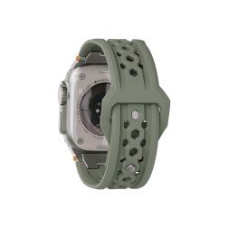 UAG Monarch Strap, olive/titanium - Apple Watch 49mm/46mm/45mm/44mm/42mm