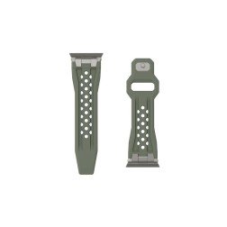 UAG Monarch Strap, olive/titanium - Apple Watch 49mm/46mm/45mm/44mm/42mm
