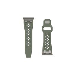 UAG Monarch Strap, olive/titanium - Apple Watch 49mm/46mm/45mm/44mm/42mm